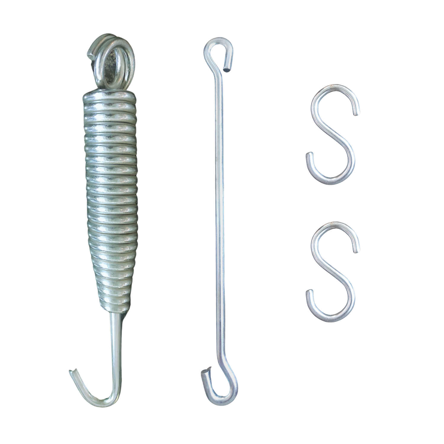 Hanging Accessories Set for Porch Swings - 1 Spring 1 Rod 2 S Hook