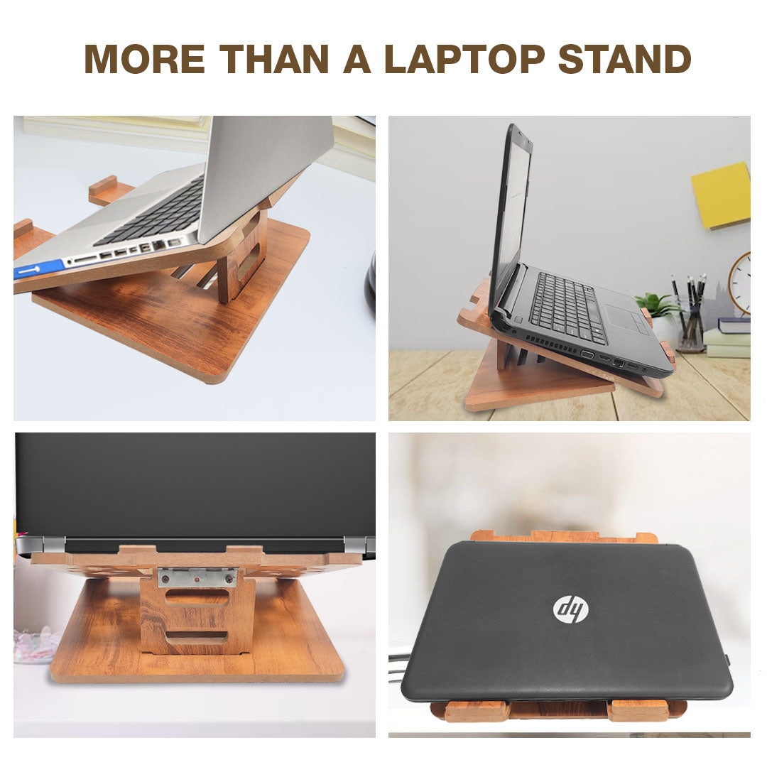 Atom Wooden Laptop Stand for Desk
