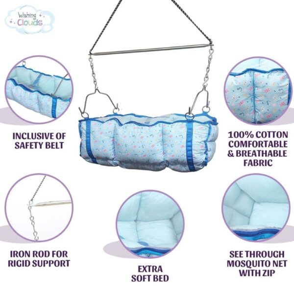 Baby Cradle/Ghodiyu Swing for Kids with Mosquito Net