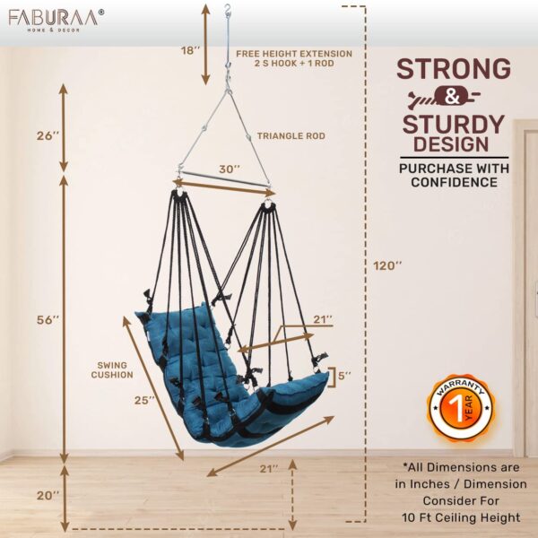 jute swing for home