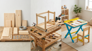 Foldable study table for kids manufacturing